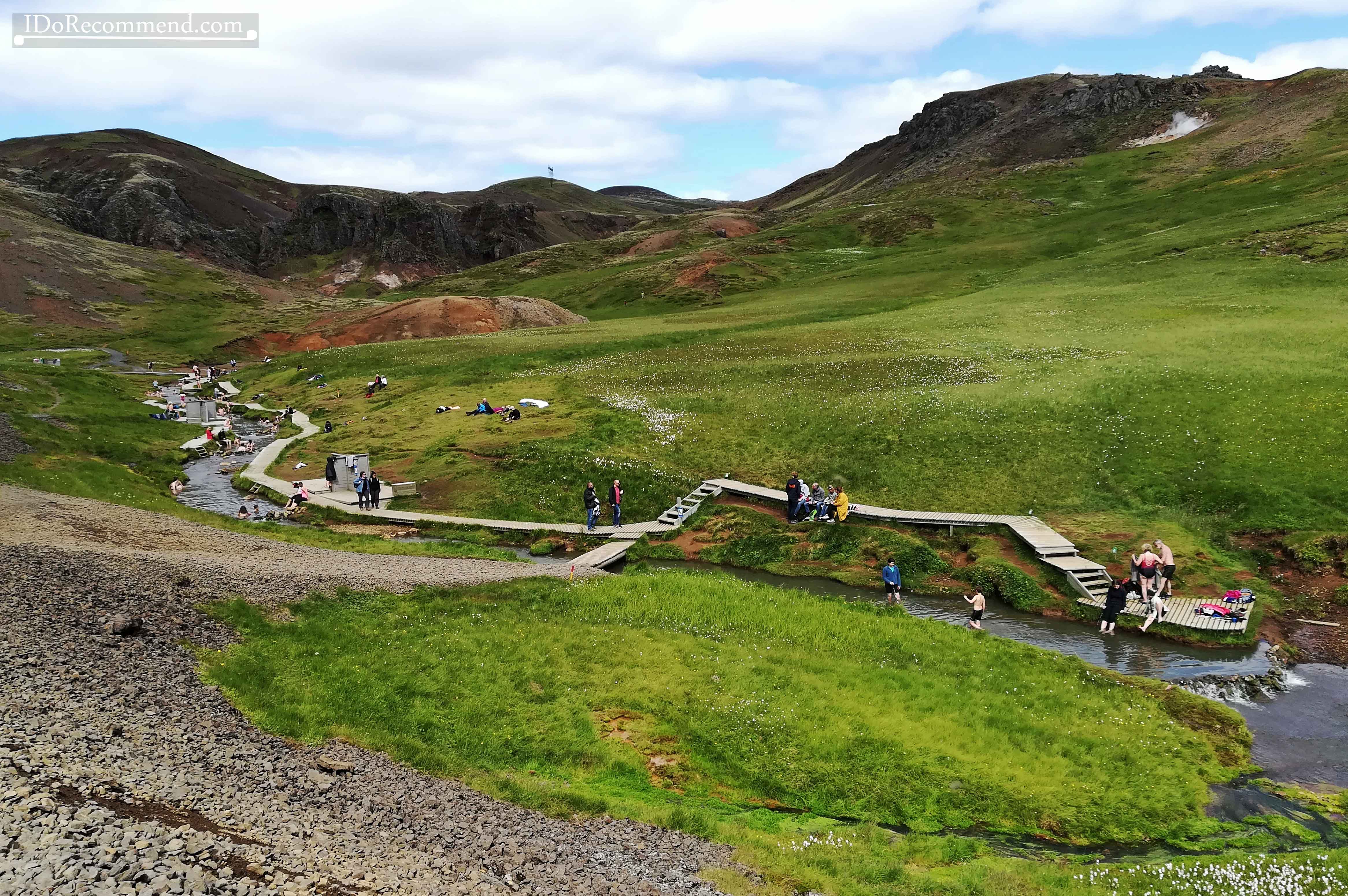 Reykjadalur hot spring thermal river